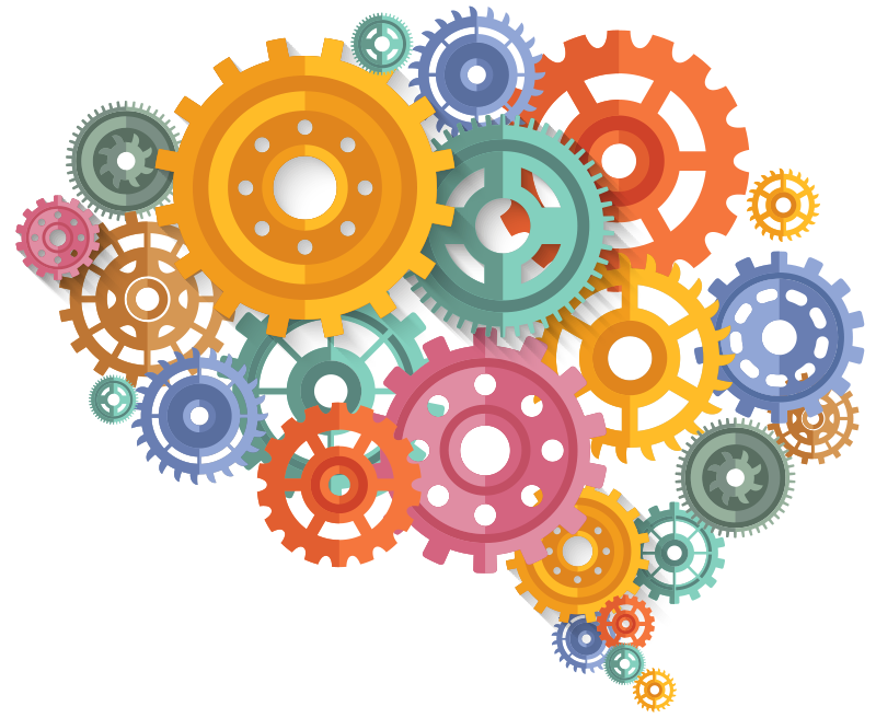 Poster birou rotițe colorate ca mintea - TenStickers