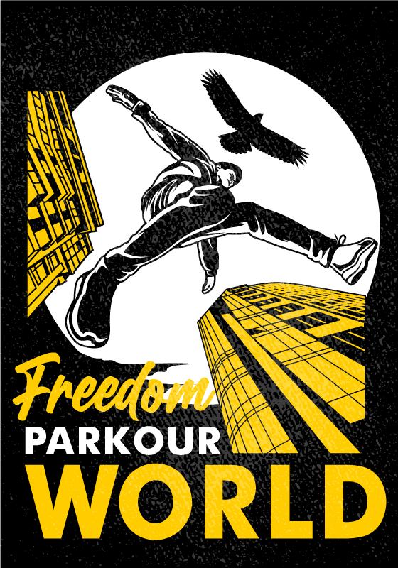 Poster tineret parkour lumea - TenStickers