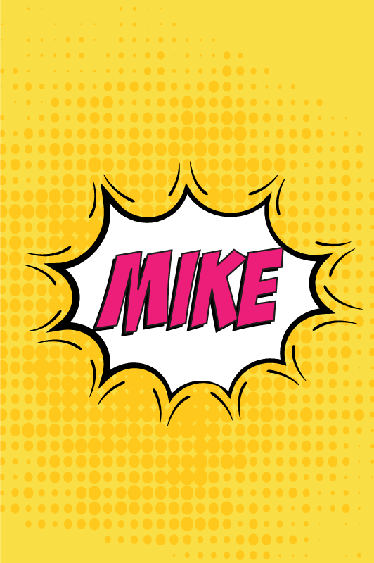 Poster tineret numele benzii desenate - TenStickers