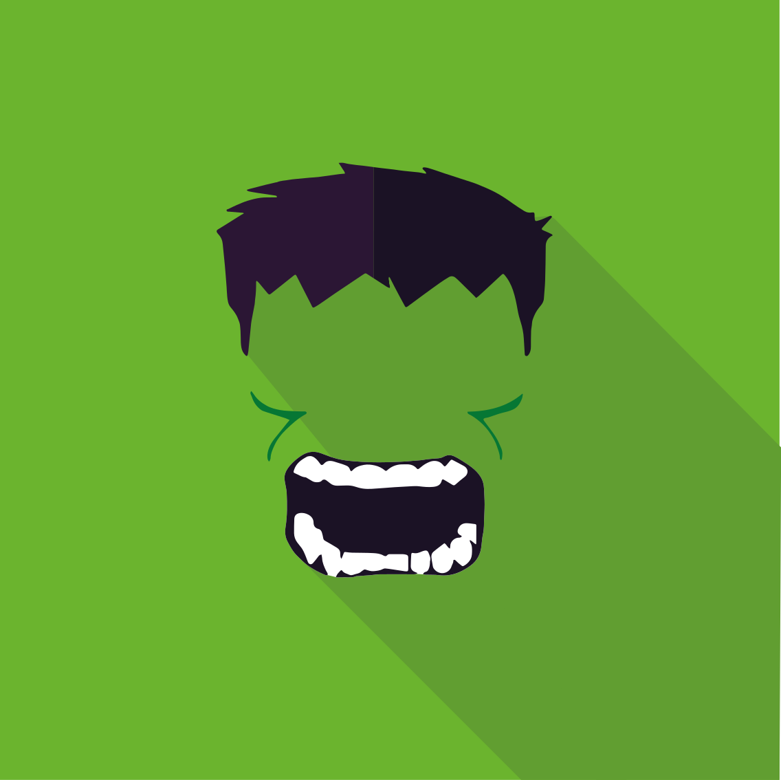 Poster tineret supererou verde - TenStickers