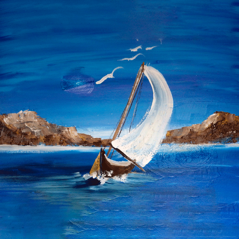 Poster pentru salon velieri pe pânză - TenStickers