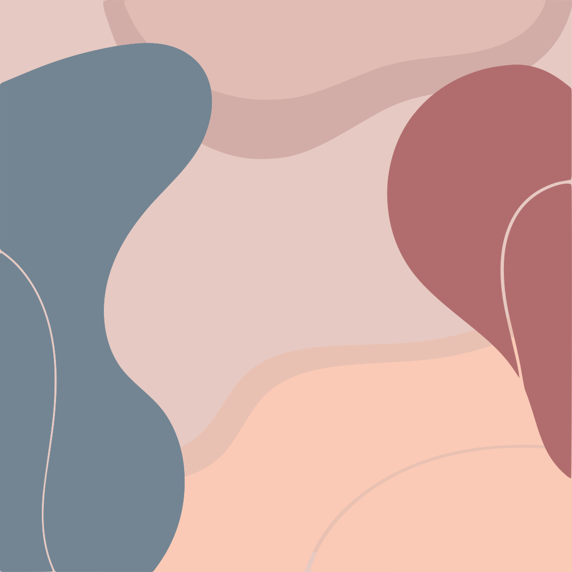 Poster pentru salon culori blânde de artă pe perete - TenStickers