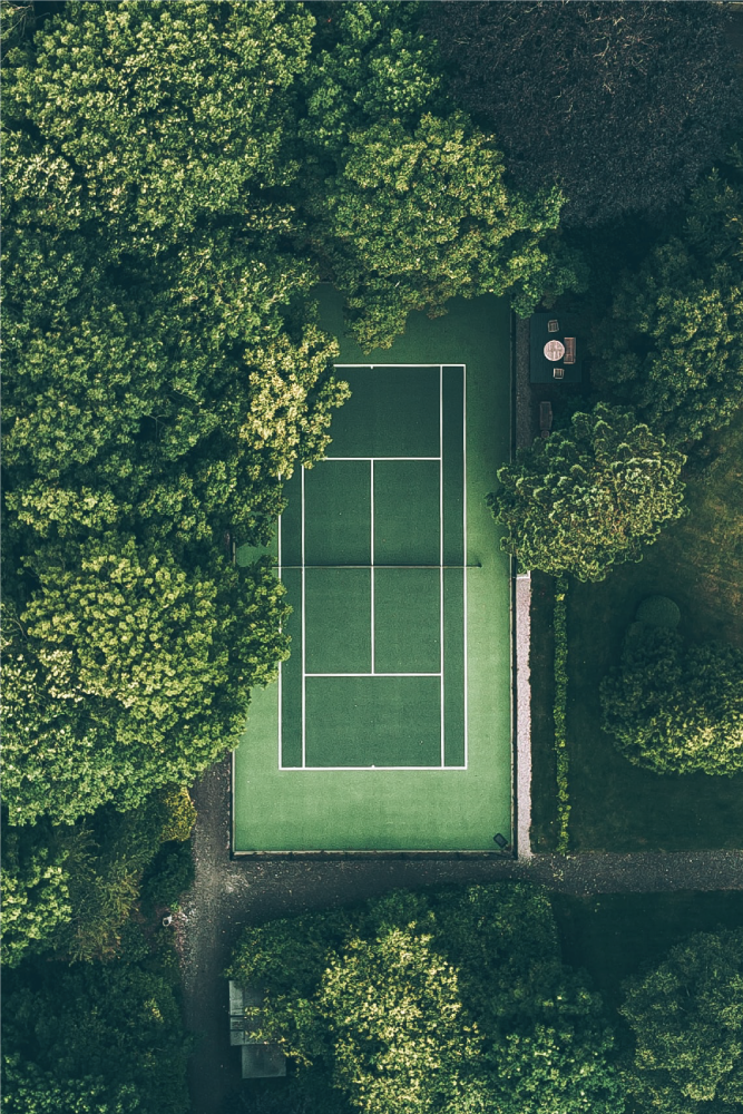 Poster sport teren de tenis verde - TenStickers