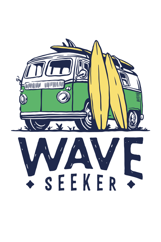 Poster sport aventură în surfing - TenStickers
