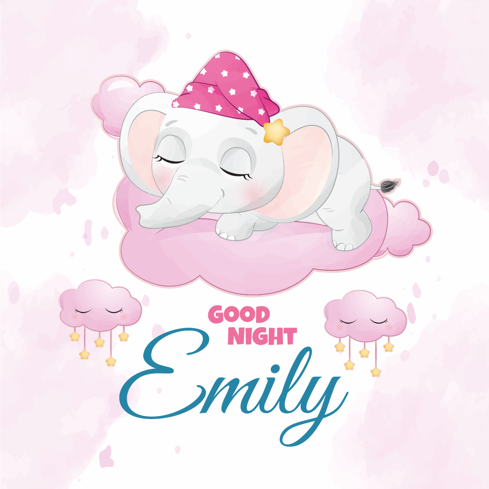 Poster personalizabil elefantul visurilor dulci - TenStickers