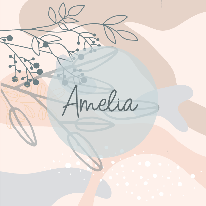 Poster personalizabil print personalizat amelia - TenStickers