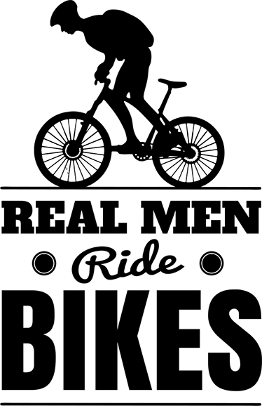 Poster ciclism vinil decorativ bărbații merg pe bicicletă - TenStickers