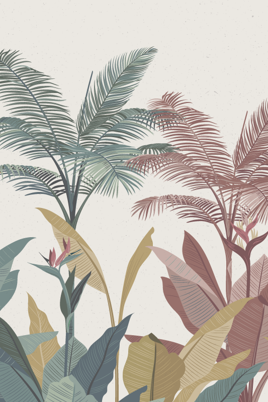 Poster cu plante de teracotă tropicale - TenStickers