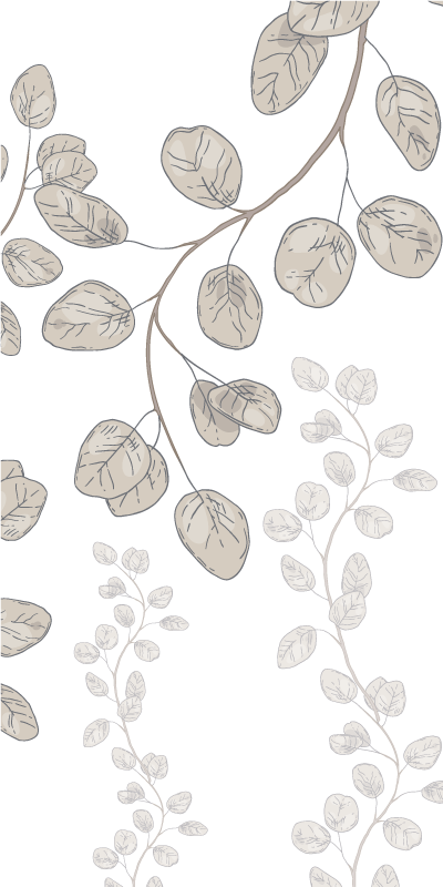 Poster cu plante frunze tinere în stil provence - TenStickers