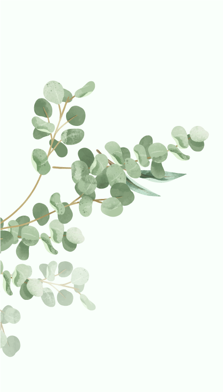 Poster cu plante model frunze boho - TenStickers