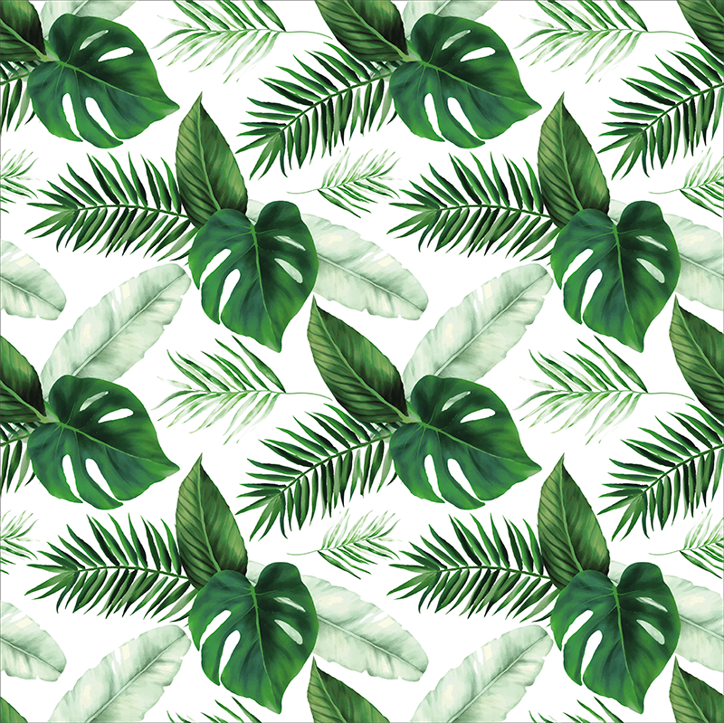 Poster cu plante desen cu frunze tropicale - TenStickers