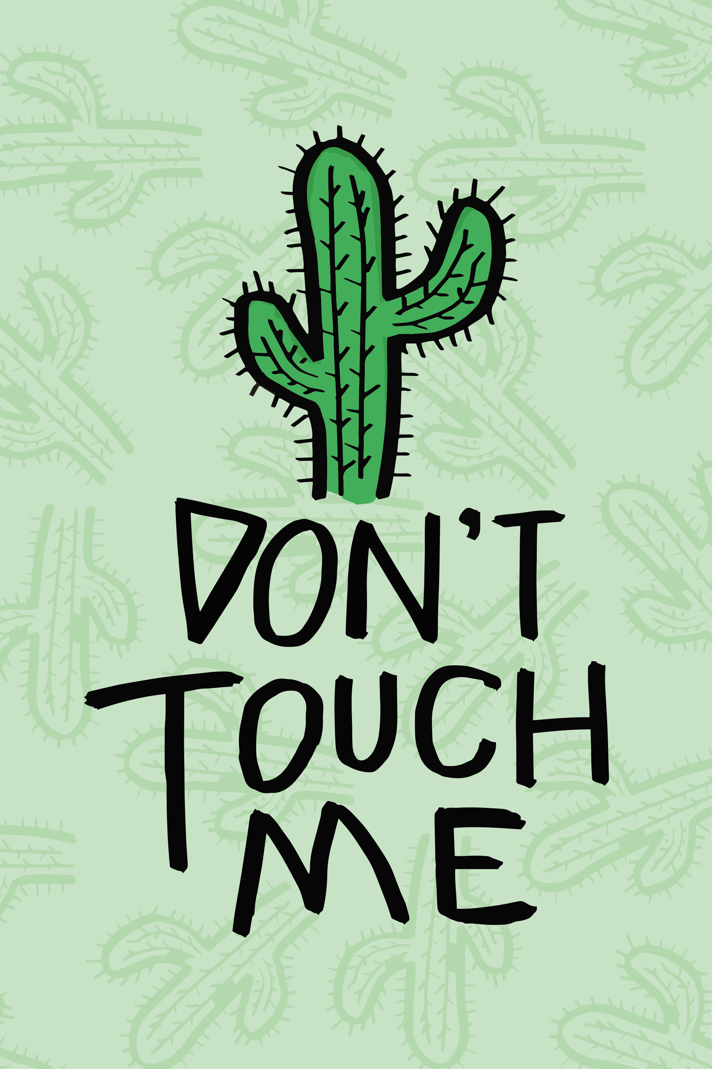 Poster cu plante cactus cu text amuzant - TenStickers