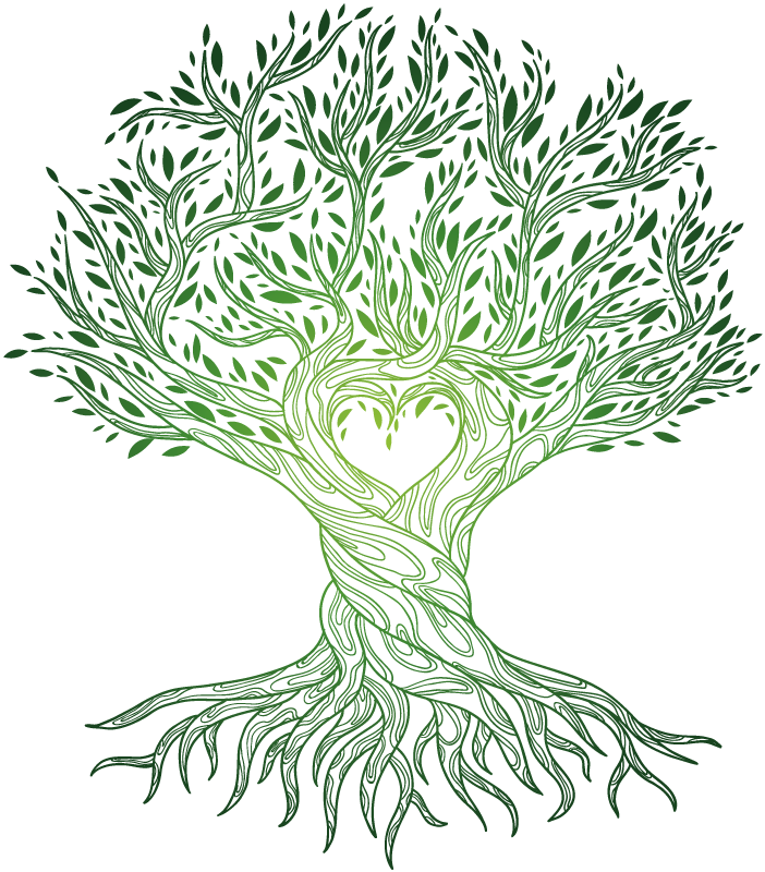 Poster cu copaci centru inimă arborele vieții - TenStickers