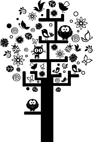 Poster cu copaci vinil decorativ copac bogat - TenStickers