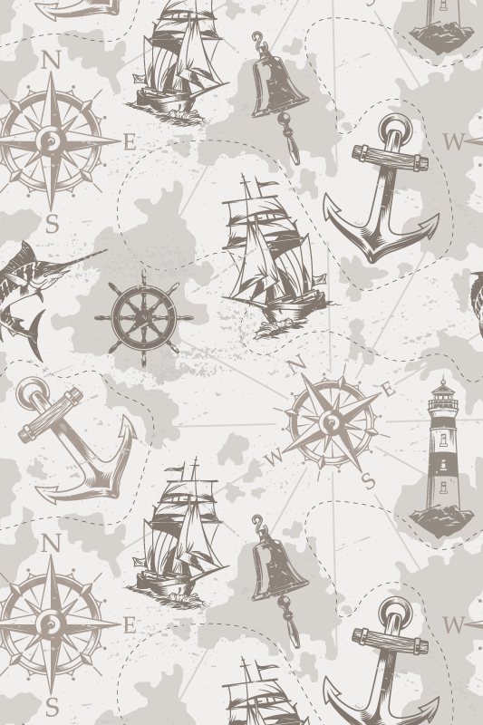 Poster harta lumii stil vintage - TenStickers