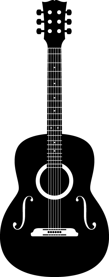 Poster musicaluri vinil decorativ chitară acustică - TenStickers