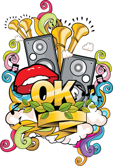 Poster musicaluri vinil decorativ graffiti muzical - TenStickers