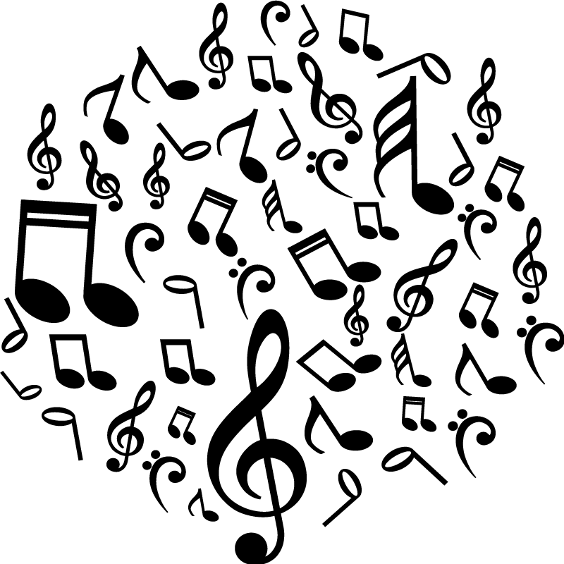 Poster musicaluri vinil cu note muzicale - TenStickers