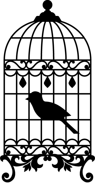 Poster vintage decorativ cu cușcă pentru păsări - TenStickers