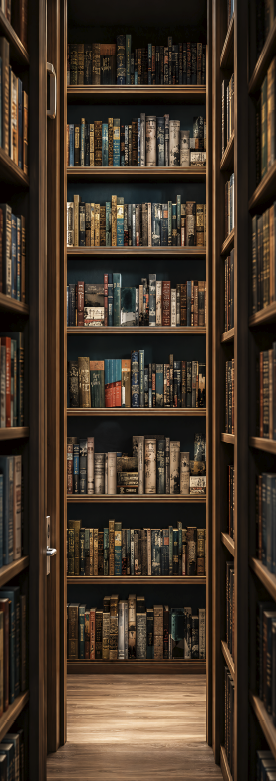 Poster vintage alee printr-o bibliotecă - TenStickers