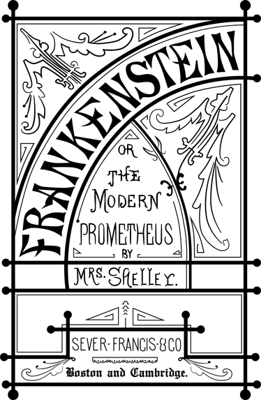 Poster vintage decorativ frankenstein carte - TenStickers