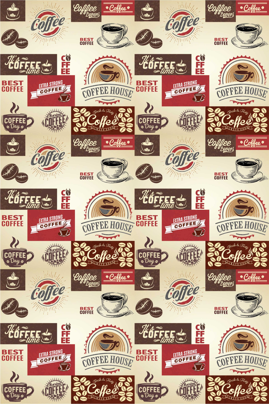 Poster vintage cafea retro - TenStickers