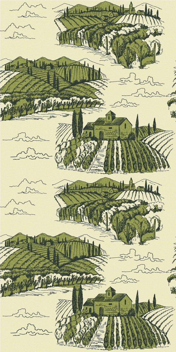 Poster vintage peisaj rural - TenStickers