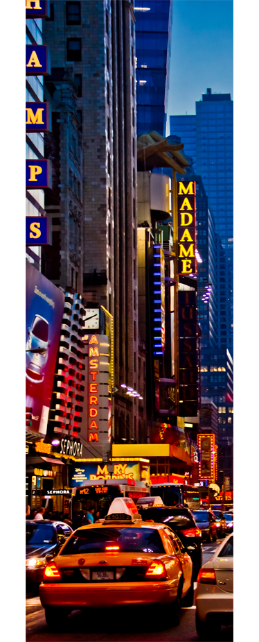 Poster cu peisaje autocolant decorativ times square - TenStickers