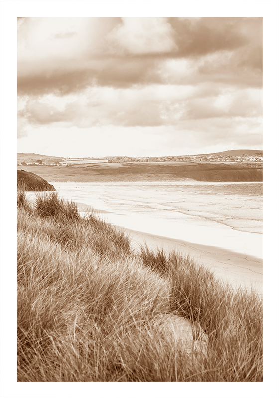 Poster cu peisaje tonuri sepia peisaj marin - TenStickers
