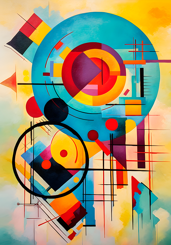 Poster abstract expresionism abstract - TenStickers