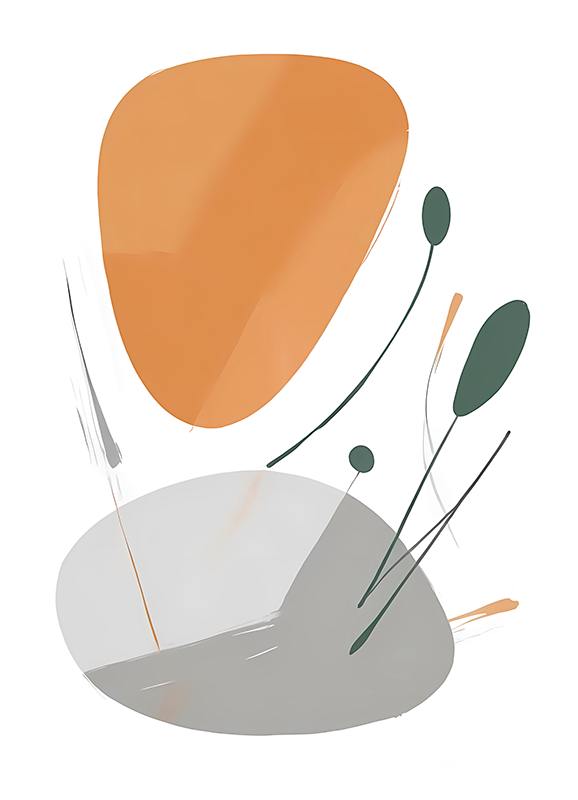 Poster abstract dezordine artistică - TenStickers