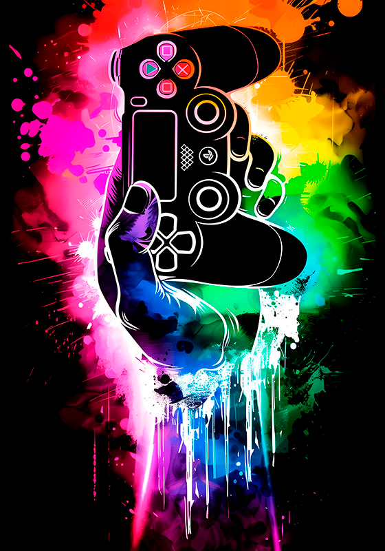 Poster joc video explozie de gamer - TenStickers