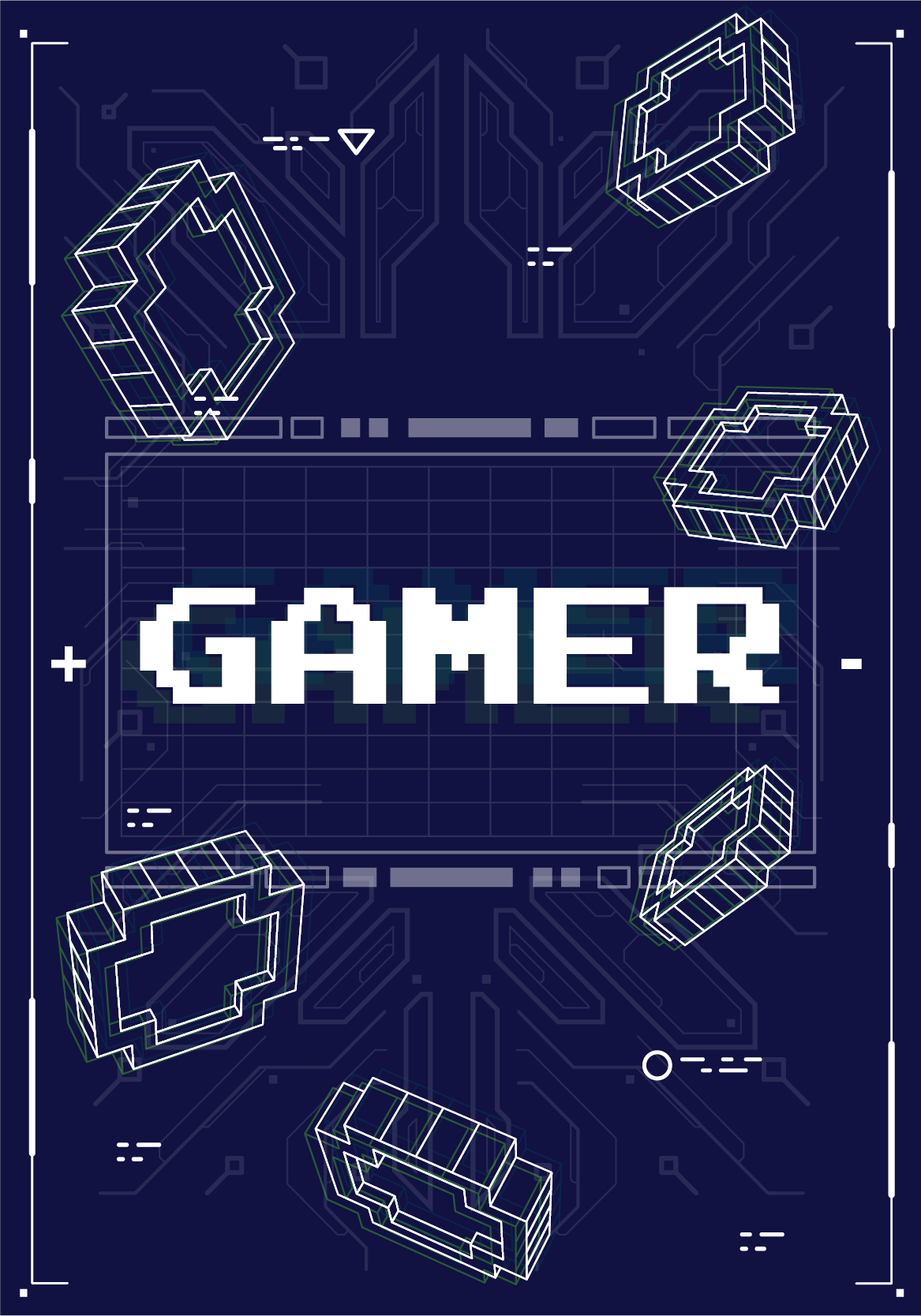 Poster joc video pentru gameri retro - TenStickers