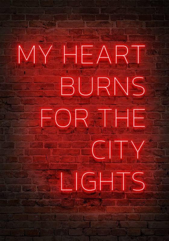 Poster cu fraze text neon - TenStickers