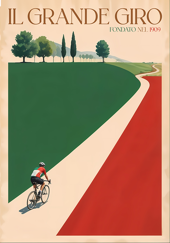 Poster ciclism marea tură - TenStickers