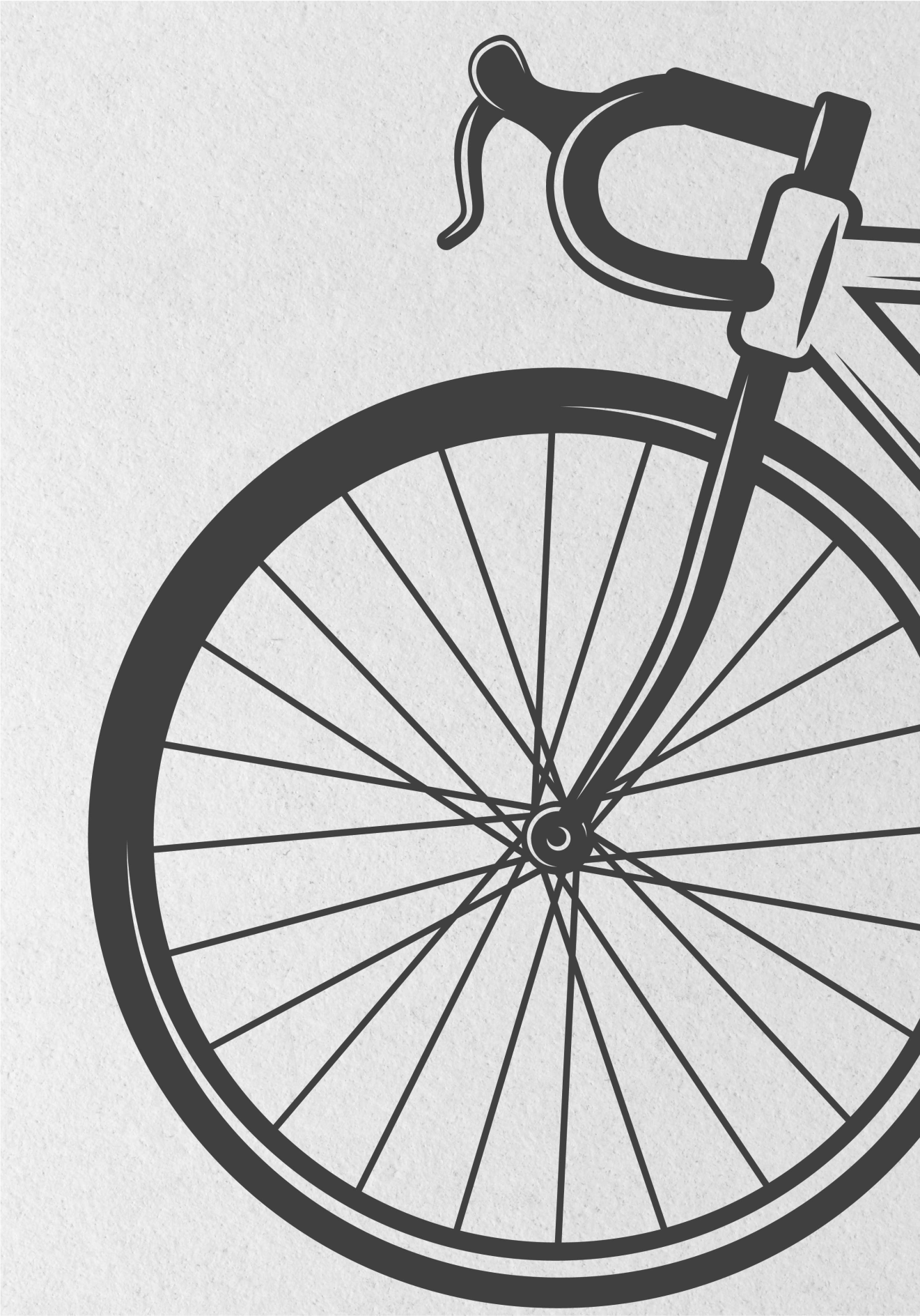 Poster ciclism bicicletă minimalistă - TenStickers
