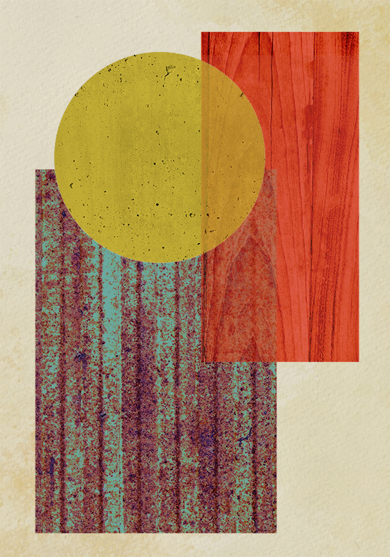 Poster arta geometrie bauhaus - TenStickers