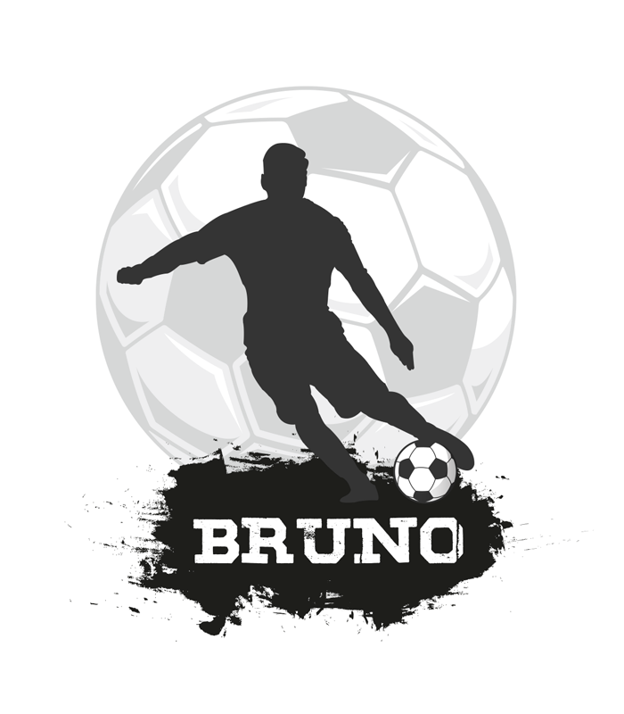Poster fotbal minge personalizabilă - TenStickers