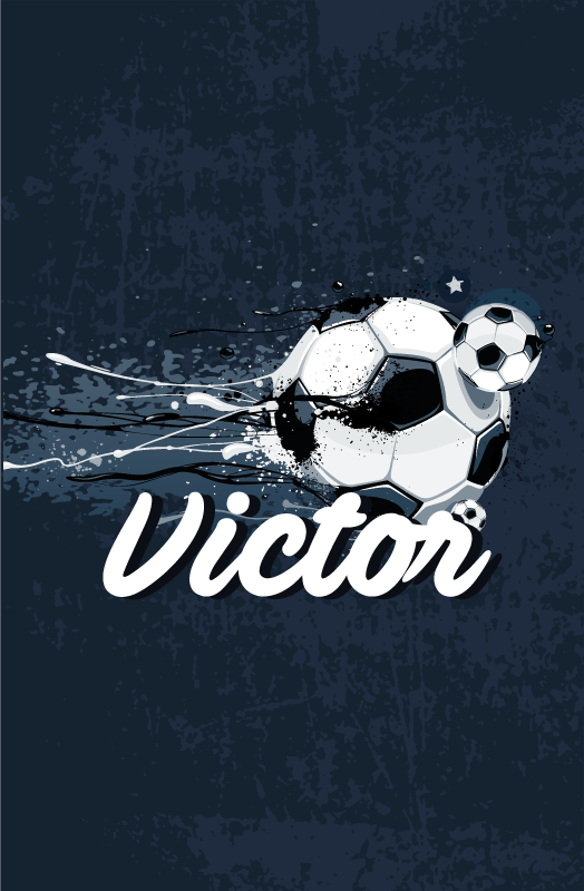 Poster fotbal design original cu nume - TenStickers