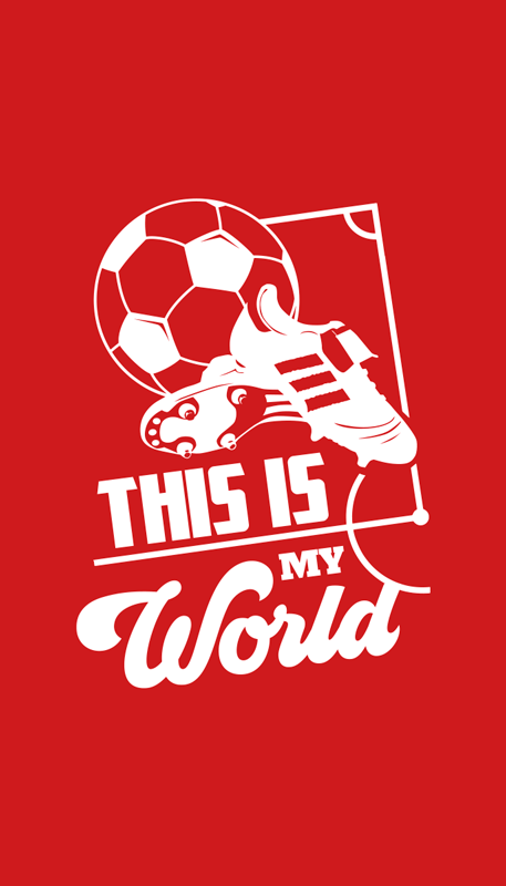 Poster fotbal acesta este lumea mea - TenStickers