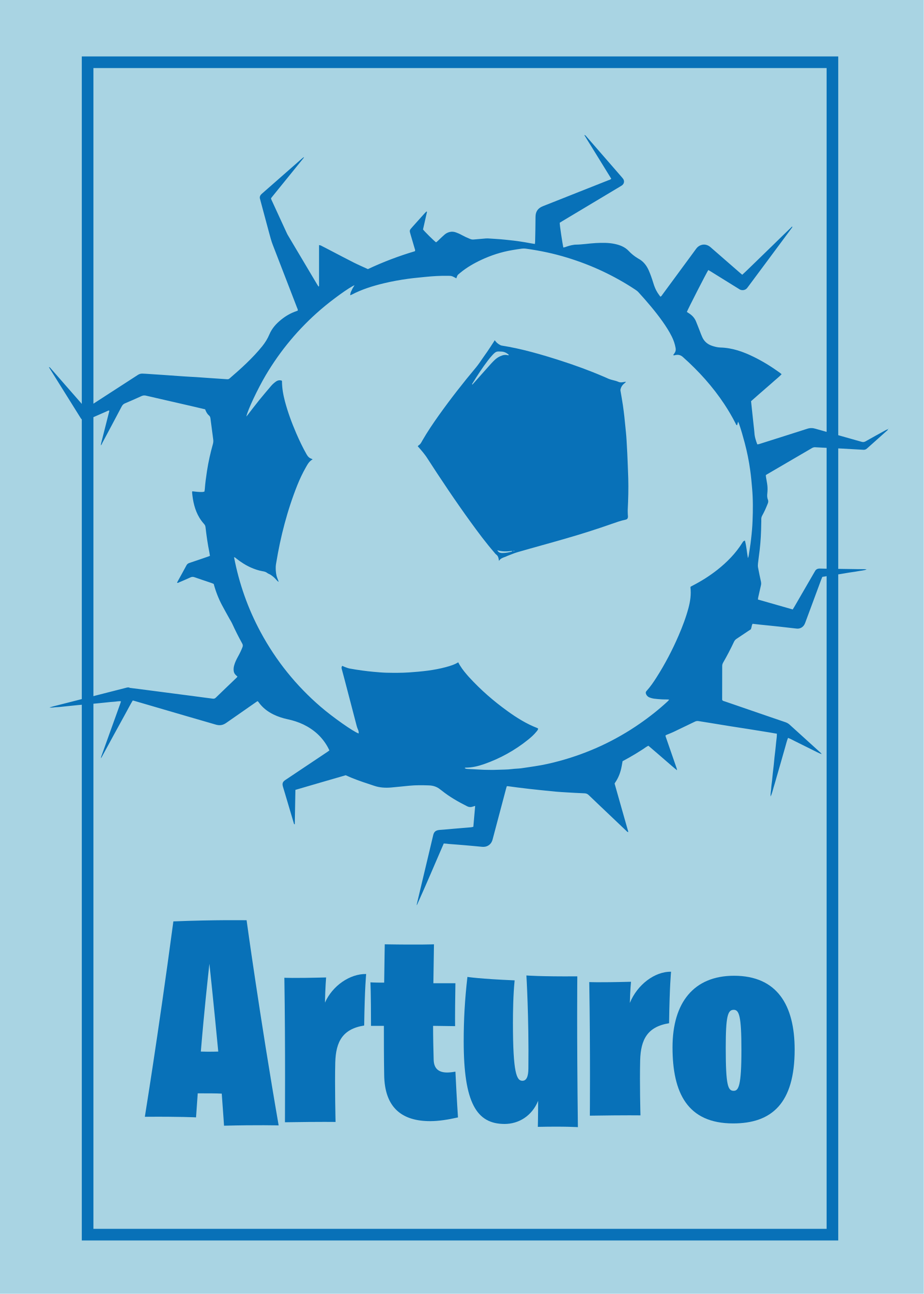 Poster fotbal zidul care sparge mingea - TenStickers
