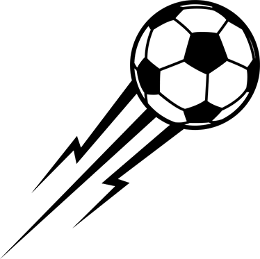 Poster fotbal vinil decorativ minge ca un fulger - TenStickers
