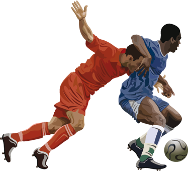 Poster fotbal autocolante jucători de fotbal - TenStickers