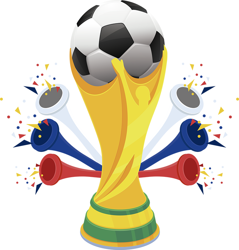 Poster fotbal vinil cupa mondială minge - TenStickers