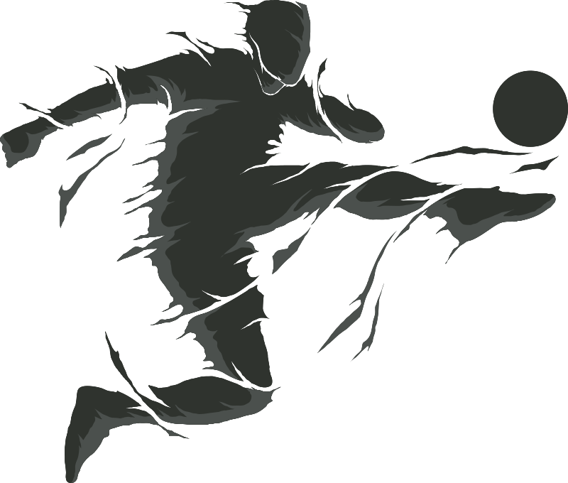 Poster fotbal autocolant jucător de fotbal - TenStickers
