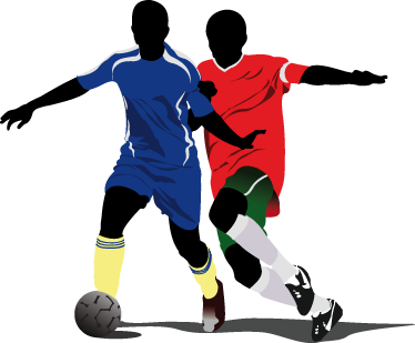 Poster fotbal vinil tineret luptă jucători fotbal - TenStickers