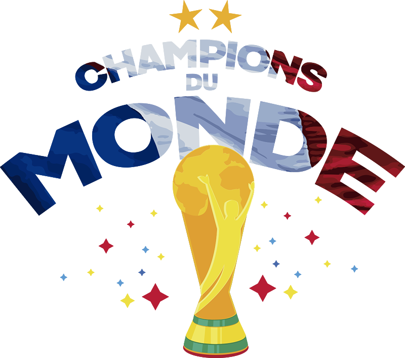 Poster fotbal vinil campioni ai lumii fr - TenStickers