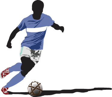 Poster fotbal vinil decorativ jucător de fotbal - TenStickers