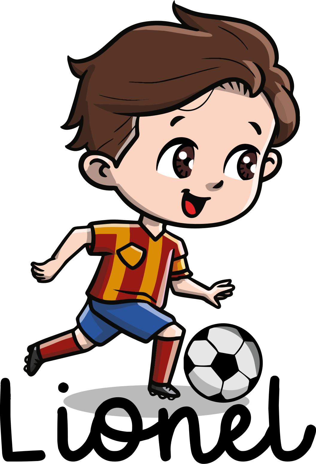 Poster fotbal jucător de fotbal cu nume - TenStickers