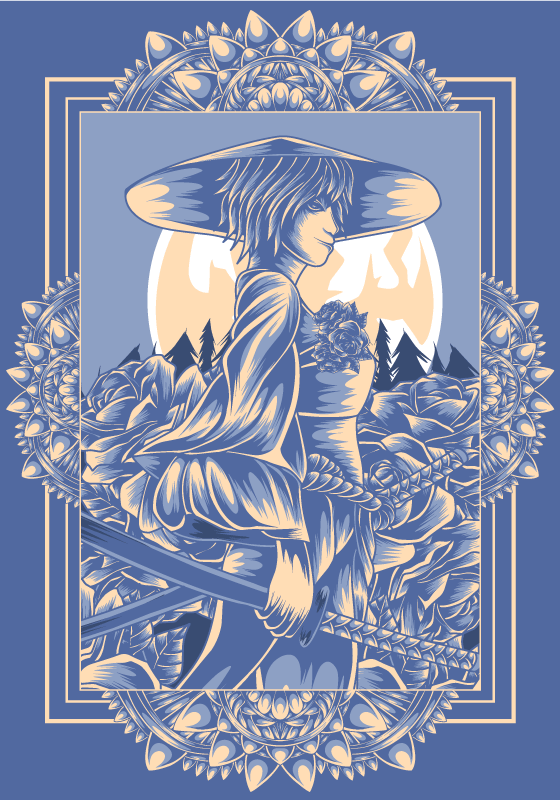 Imprimare poster anime samurai - TenStickers